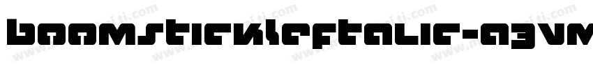 BoomstickLeftalic-a3Vm字体转换