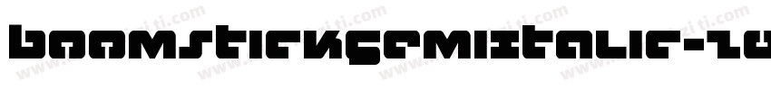 BoomstickSemiItalic-Z0ZB字体转换
