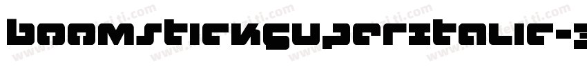 BoomstickSuperItalic-34j3字体转换