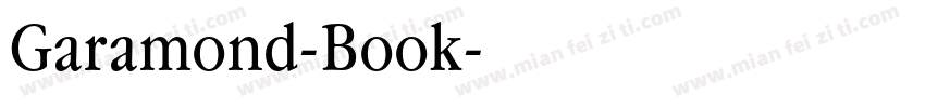 Garamond-Book字体转换