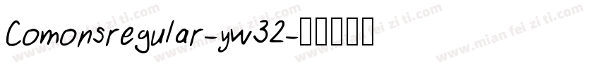 Comonsregular-yw32字体转换
