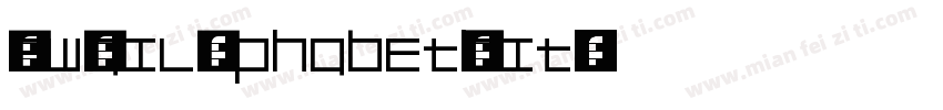 NewRailAlphabet-Whit字体转换
