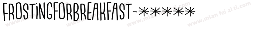 FrostingforBreakfast字体转换