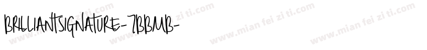 Brilliantsignature-7BBmB字体转换