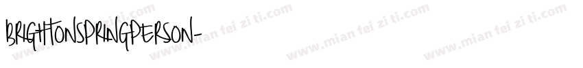brightonspringperson字体转换