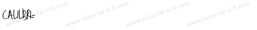 calilbri字体转换
