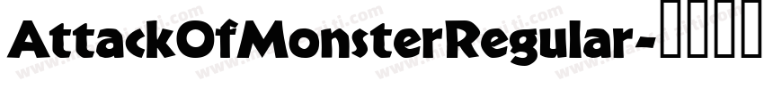 AttackOfMonsterRegular字体转换