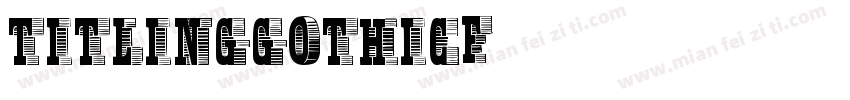 TitlingGothicF字体转换