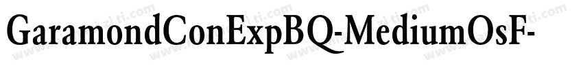 GaramondConExpBQ-MediumOsF字体转换