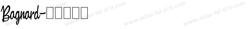Bagnard字体转换