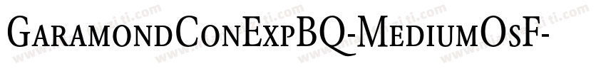 GaramondConExpBQ-MediumOsF字体转换