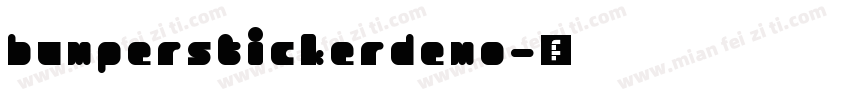 bumperstickerdemo字体转换