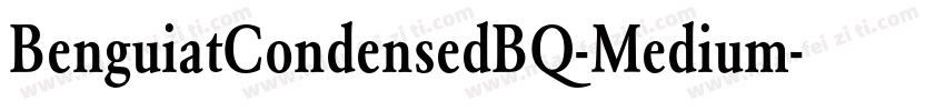 BenguiatCondensedBQ-Medium字体转换