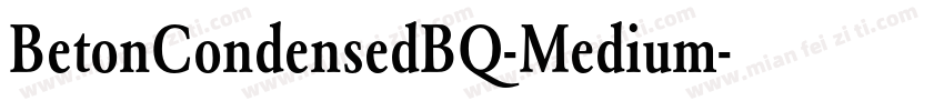 BetonCondensedBQ-Medium字体转换