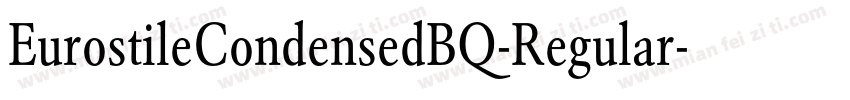 EurostileCondensedBQ-Regular字体转换