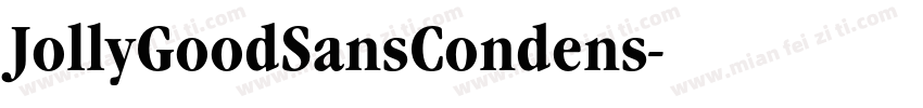 JollyGoodSansCondens字体转换