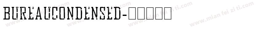 BureauCondensed字体转换