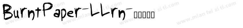 BurntPaper-LLrn字体转换