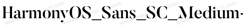 HarmonyOS_Sans_SC_Medium字体转换