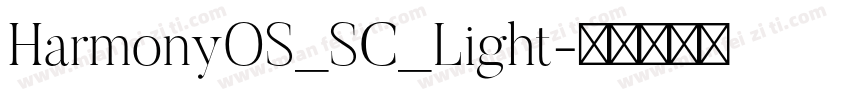 HarmonyOS_SC_Light字体转换