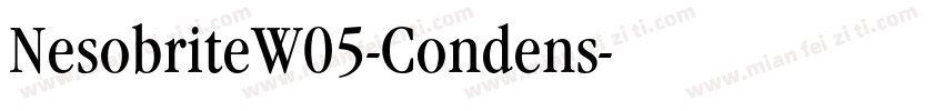 NesobriteW05-Condens字体转换