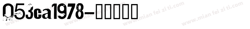 053ca1978字体转换