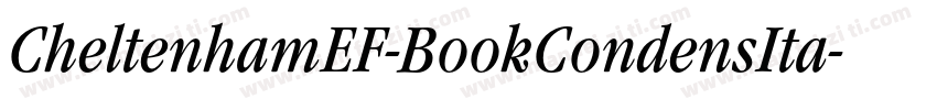 CheltenhamEF-BookCondensIta字体转换