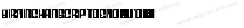 Birminghamscriptdemo-Pj1d字体转换