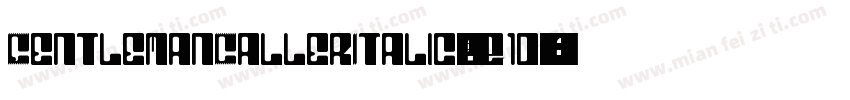 GentlemanCallerItalic-pz1d字体转换