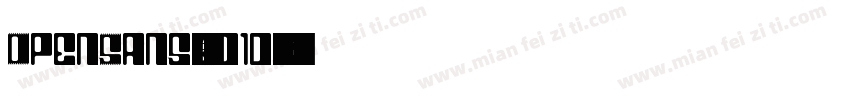 OpenSans-Bo1d字体转换