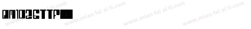 QM1D26ttf字体转换
