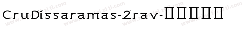 CruDissaramas-2rav字体转换