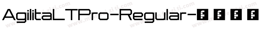 AgilitaLTPro-Regular字体转换