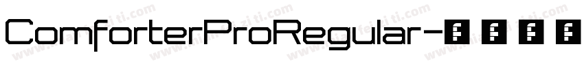 ComforterProRegular字体转换