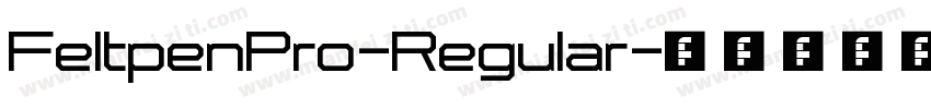 FeltpenPro-Regular字体转换