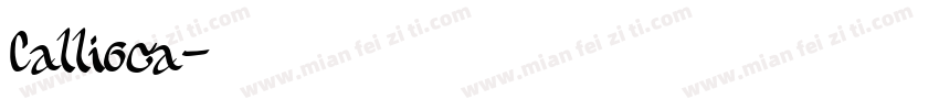 Callioca字体转换