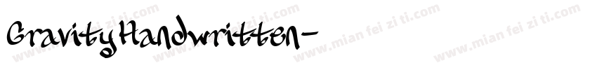 GravityHandwritten字体转换