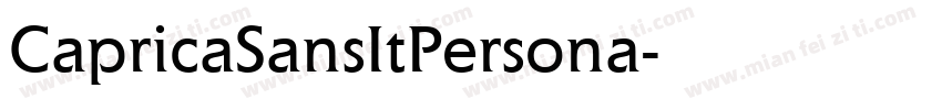 CapricaSansItPersona字体转换