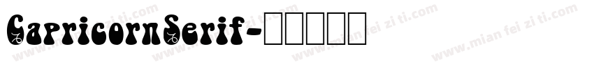 CapricornSerif字体转换