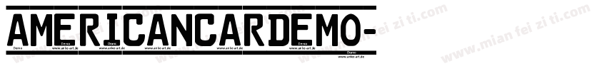 AmericanCarDemo字体转换