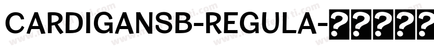 CardiganSb-Regula字体转换