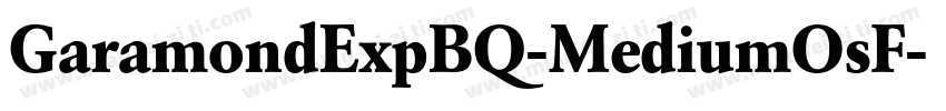 GaramondExpBQ-MediumOsF字体转换