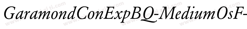 GaramondConExpBQ-MediumOsF字体转换