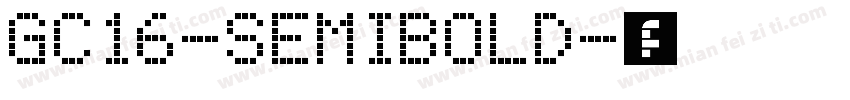 gc16-SemiBold字体转换