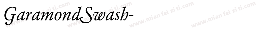 GaramondSwash字体转换