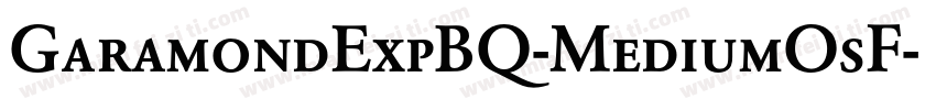 GaramondExpBQ-MediumOsF字体转换