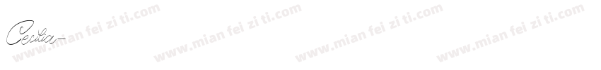 Cecilia字体转换
