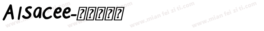 Alsacee字体转换