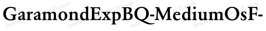 GaramondExpBQ-MediumOsF字体转换