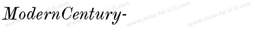 ModernCentury字体转换